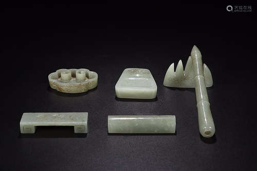 HETIAN JADE WENFANG 6-PIECE