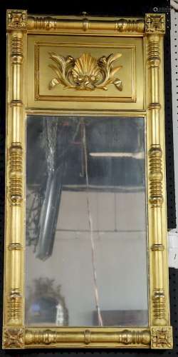 Antique Giltwood Sheraton Mirror.