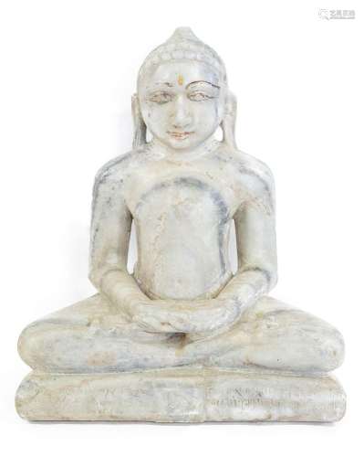 A Jain Marble Figure of Tirthankara.