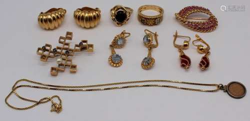 JEWELRY. Assorted Gold Jewelry.