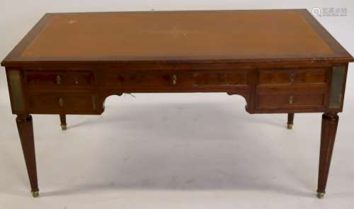 19th Century Leathertop Desk with Side Pull Outs.