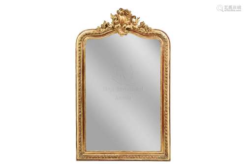 LOUIS XV STYLE GOLDLEAF RECTANGULAR MIRROR