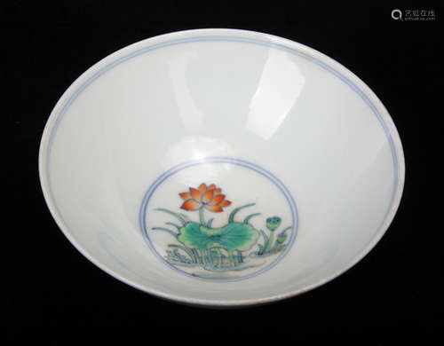 A Chinese Dou-Cai Porcelain Bowl