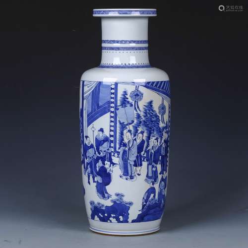 A Chinese Blue and White Porcelain Vase