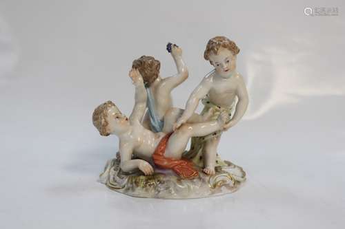 19th.C Group of Meissen Cupid Group