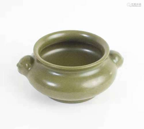 Qing Chinese Green Glazed Burner