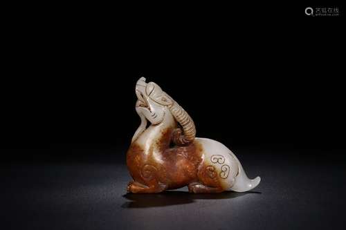 Chinese Jade Carved Beast