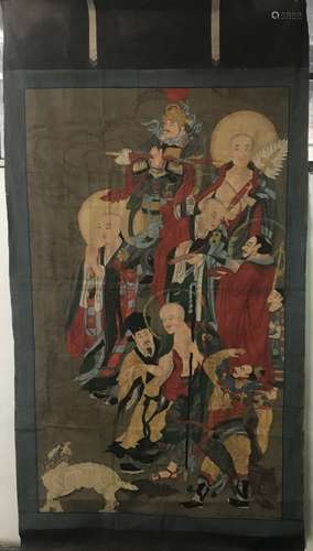 Chinese Color Buddhism Painting,