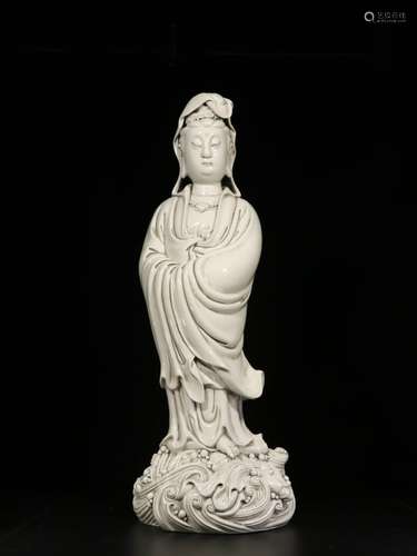 Republican Chinese Blanc De Porcelain Guanyin