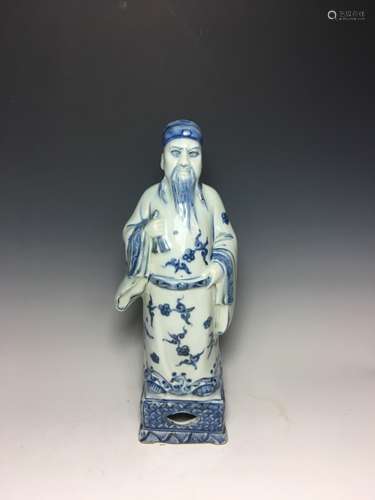 Chinese Blue and White Porcelain Figural