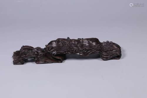 Chinese Wood Carved Brush Rest