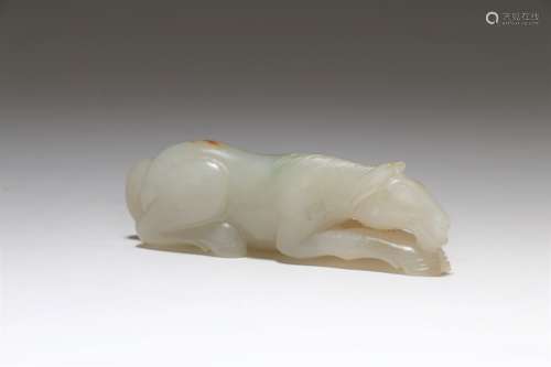 A Chinese Carved Jade Horse