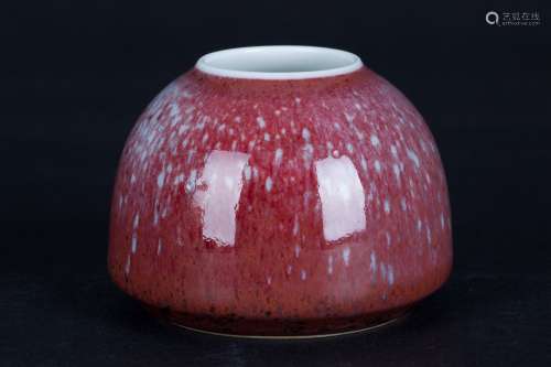 A Chinese Flambé Porcelain Water Pot
