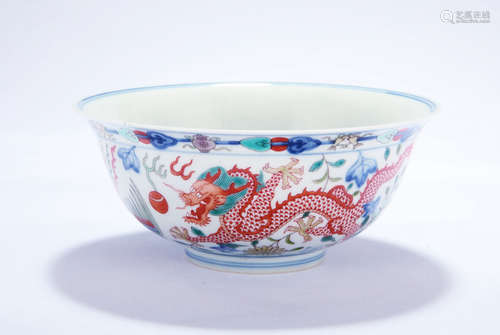 A Chinese Dou-Cai Porcelain Bowl