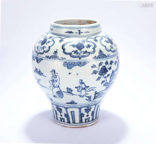 A Chinese Blue and White Porcelain Jar