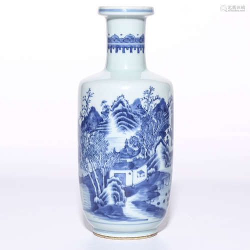 A Chinese Blue and White Porcelain Vase