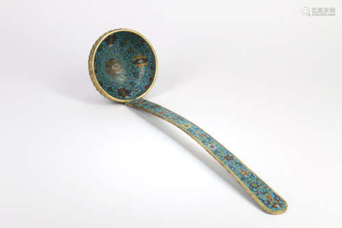 A Chinese Cloisonné Spoon