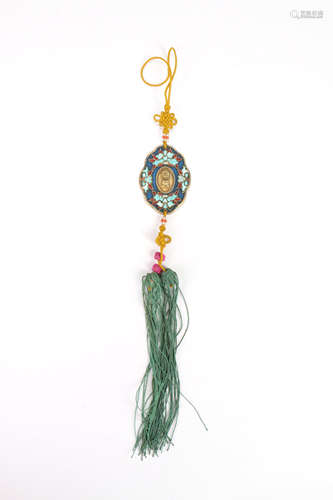 A Chinese Cloisonné Fasting Pendant