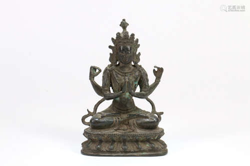 A Chinese Bronze Buddha