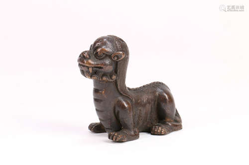 A Chinese Bronze Foo-Dog