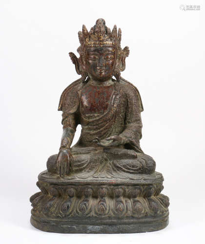 A Chinese Bronze Buddha