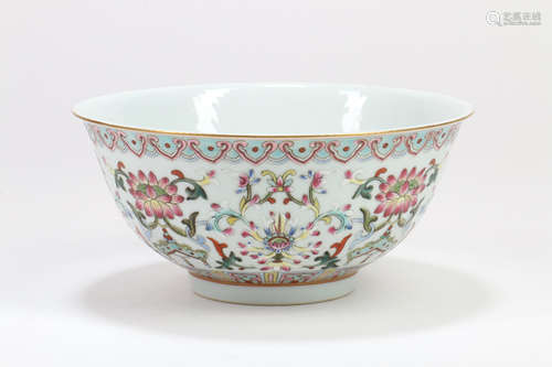 A Chinese Famille-Rose Porcelain Bowl