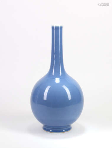 A Chinese Blue Glazed Porcelain Vase