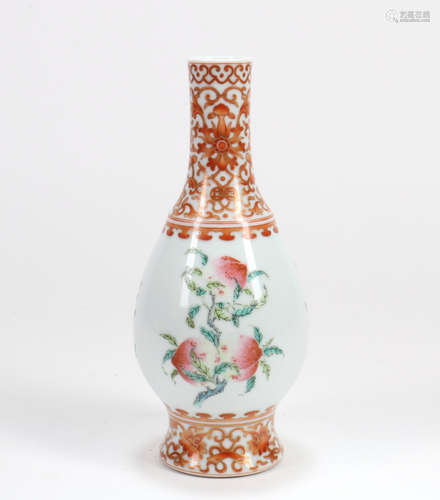 A Chinese Famille-Rose Porcelain Vase