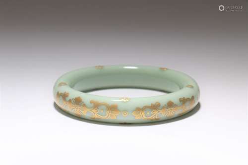 A Chinese Carved Porcelain Bracelet