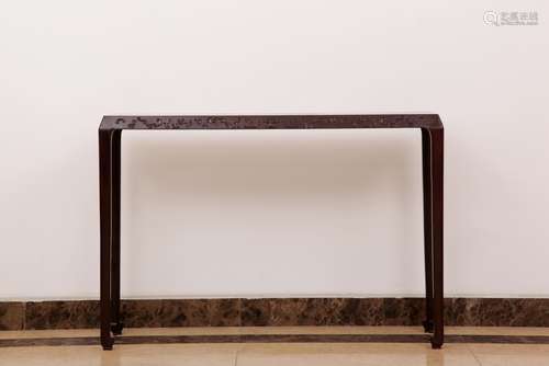 A Chinese Carved Zitan Altar Table