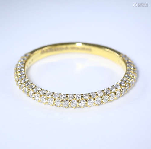 14 K / 585 Yellow Gold Diamond Band Ring