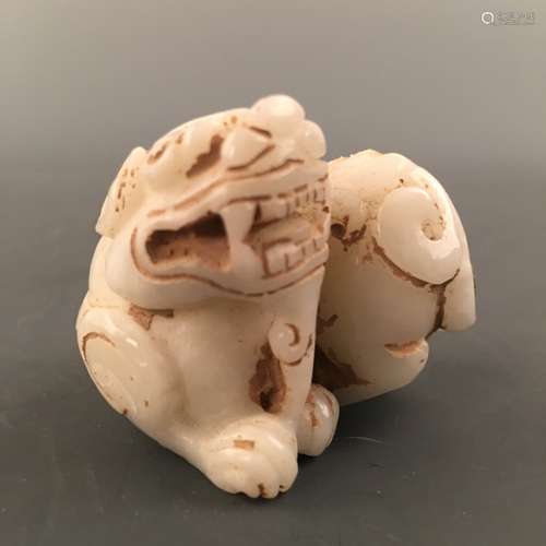 Chinese Jade Ruishou Figure