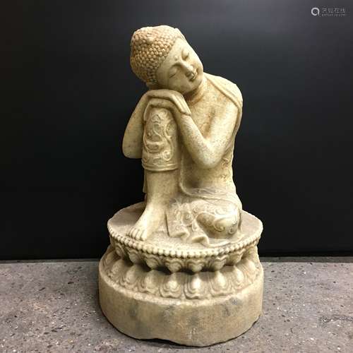 Chinese Stone Carving Sakyammuni Figure