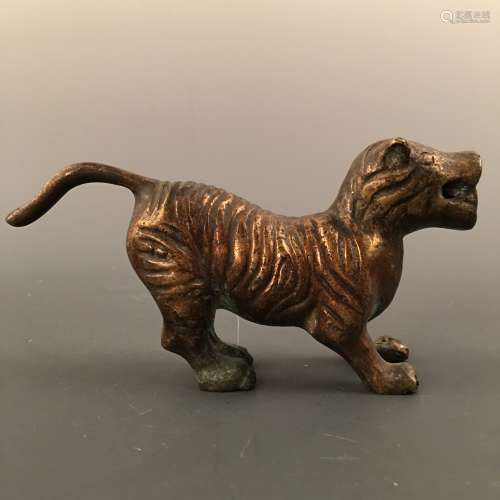 Chinese Bronze Tiger Figure