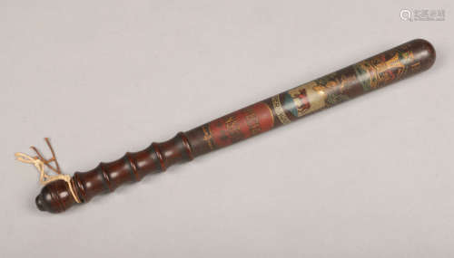 A George V turned and weighted hardwood Special Constable War Reserves police truncheon. With