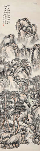 蒋梦石 1939年作 山水 立轴 纸本