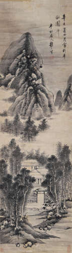 龚贤（款） 1671年作 山水 镜心 纸本