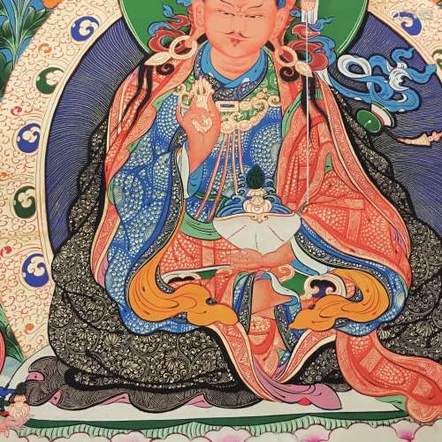 Chinese Thangka Painting of Padmasambhava