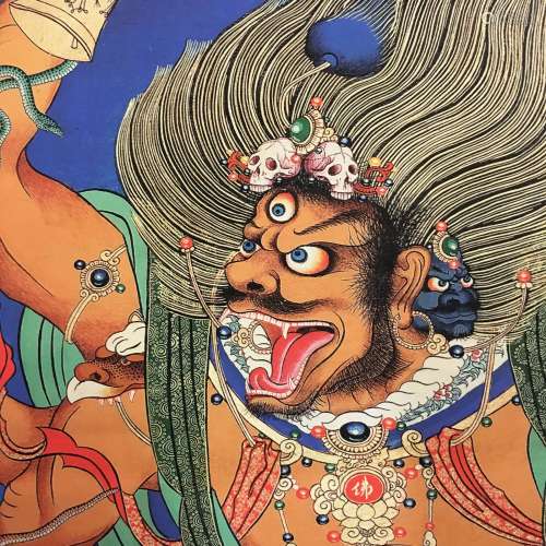 Chinese Thangka Painting of Jamaraja