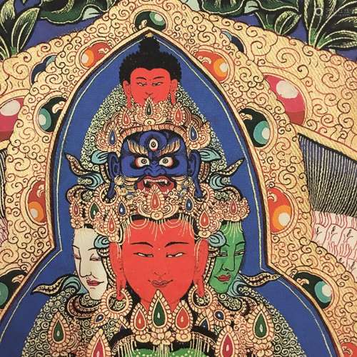 Chinese Thangka Painting of Avalokitesvara
