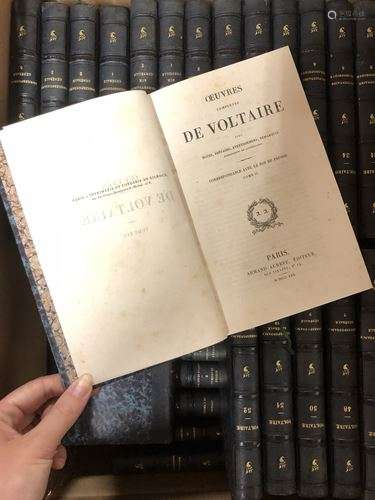 Voltaire. Oeuvres complètes. Armand Aubrée éditeur…