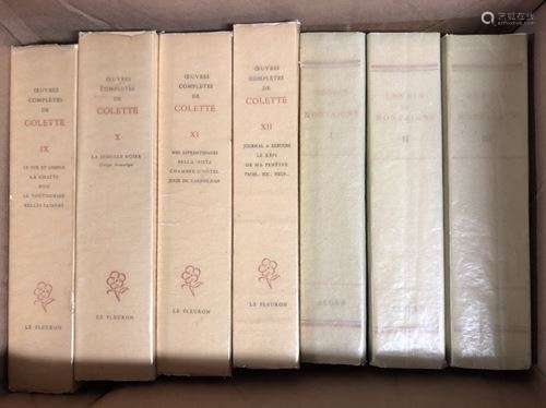 Colette. Oeuvres complètes. 15 volumes brochés. Ed…