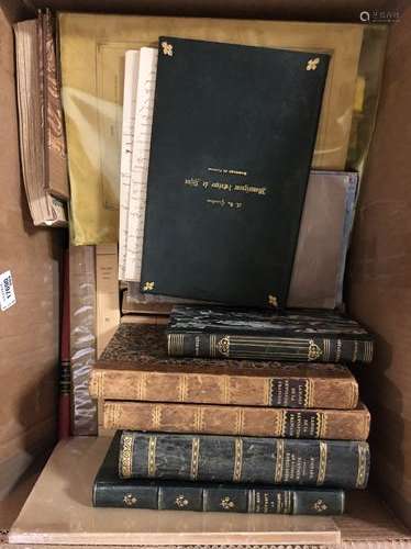 Lot de livres anciens sur le thème de la Côte d'Or…