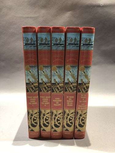 Jules VERNE. 5 volumes, édition ESSO.