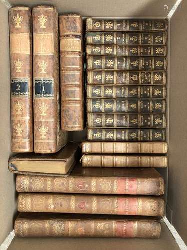 Lot de livres 18e et 19e dont : ROUSSEAU (Mémoires…