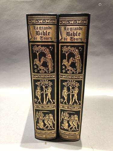 La grande Bible de Tours. 2 volumes. Illustrations…