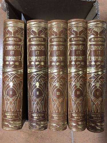 H. KRAEMER. L'Univers et l'Humanité. 5 volumes. 2e…