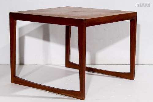 Mid-Century Modern Teak-Veneered Side Table