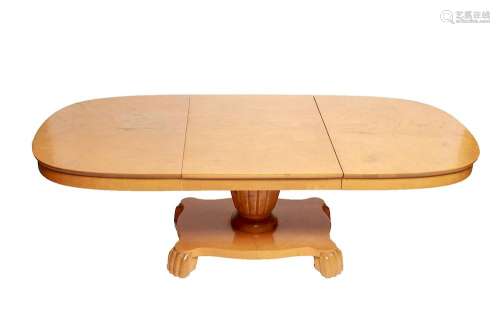 Biedermeier Oval Pedestal Coffee Table