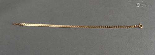 Italian 14K Yellow Gold Herringbone Bracelet